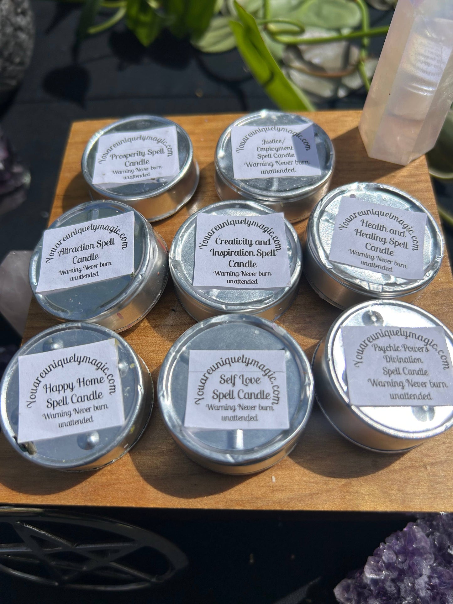 Tealight Spell Candle Collection 3 Each- 24 Total Listing
