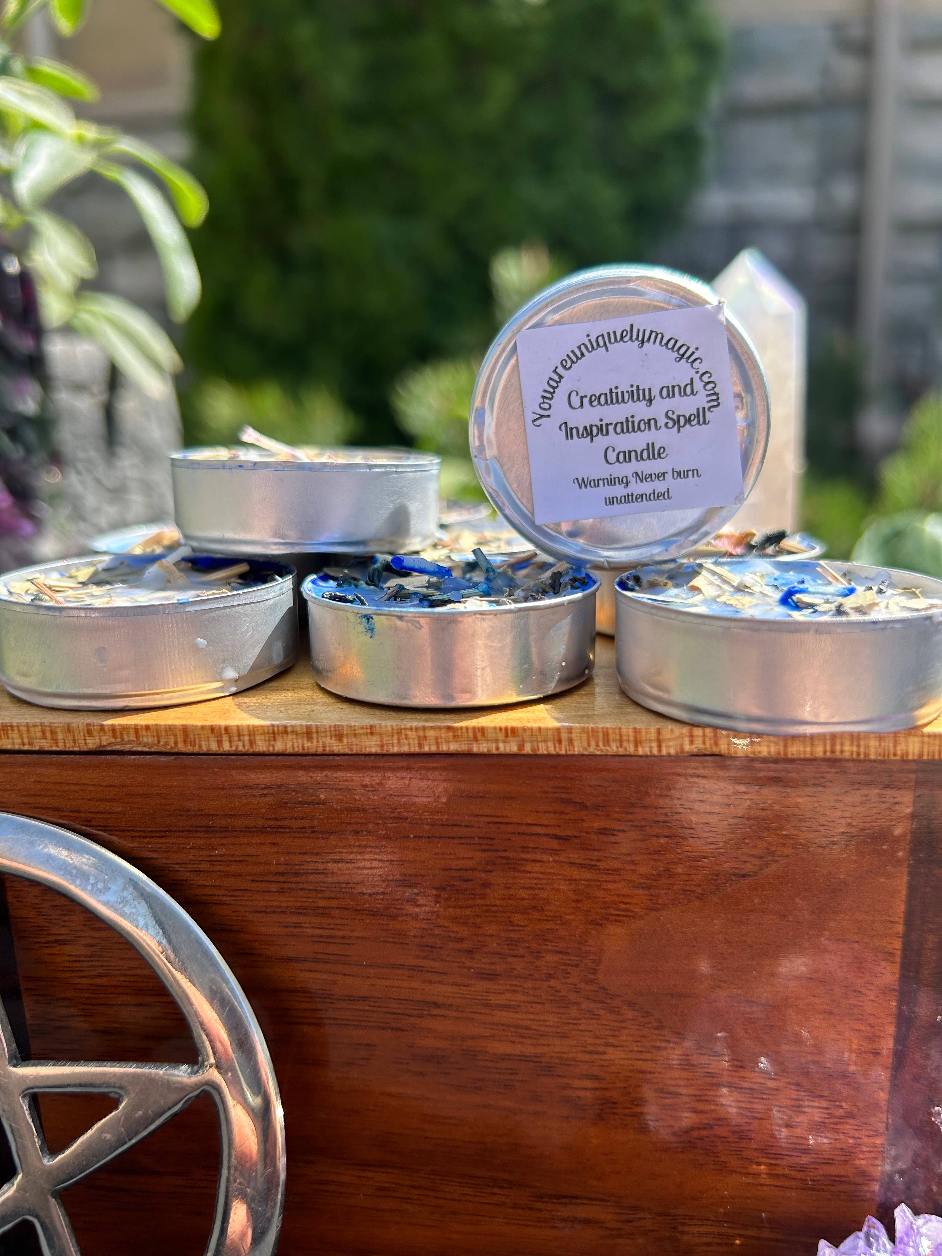 Creativity and Inspiration Spell Tealight Candle