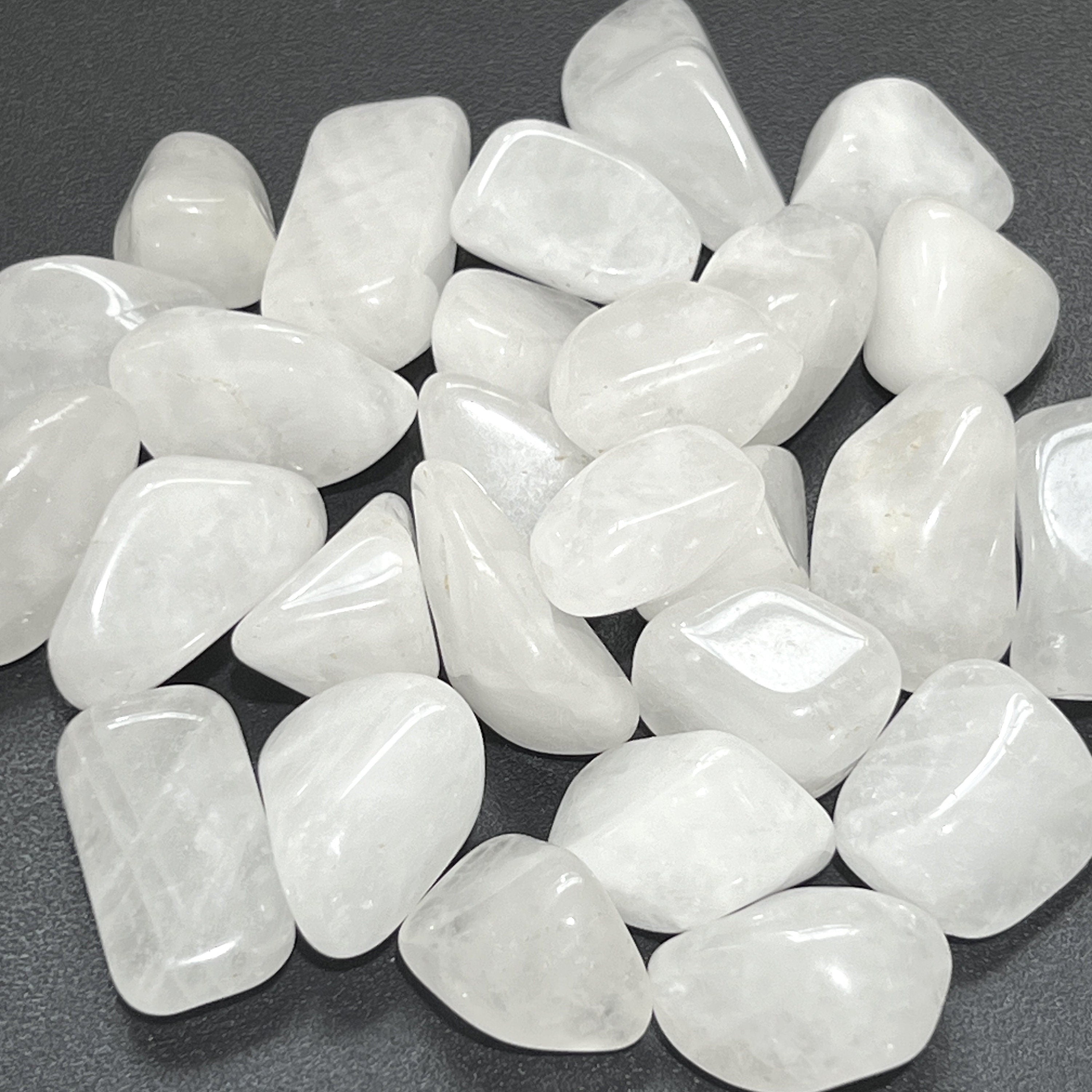 White Quartz Crystal Tumbled Stones (By The Piece or Pound)