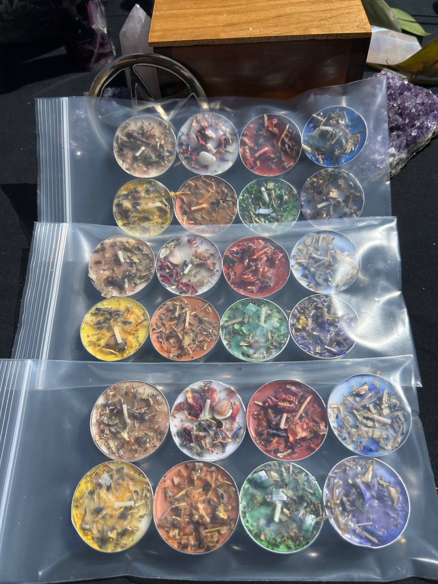 Tealight Spell Candle Collection 3 Each- 24 Total Listing