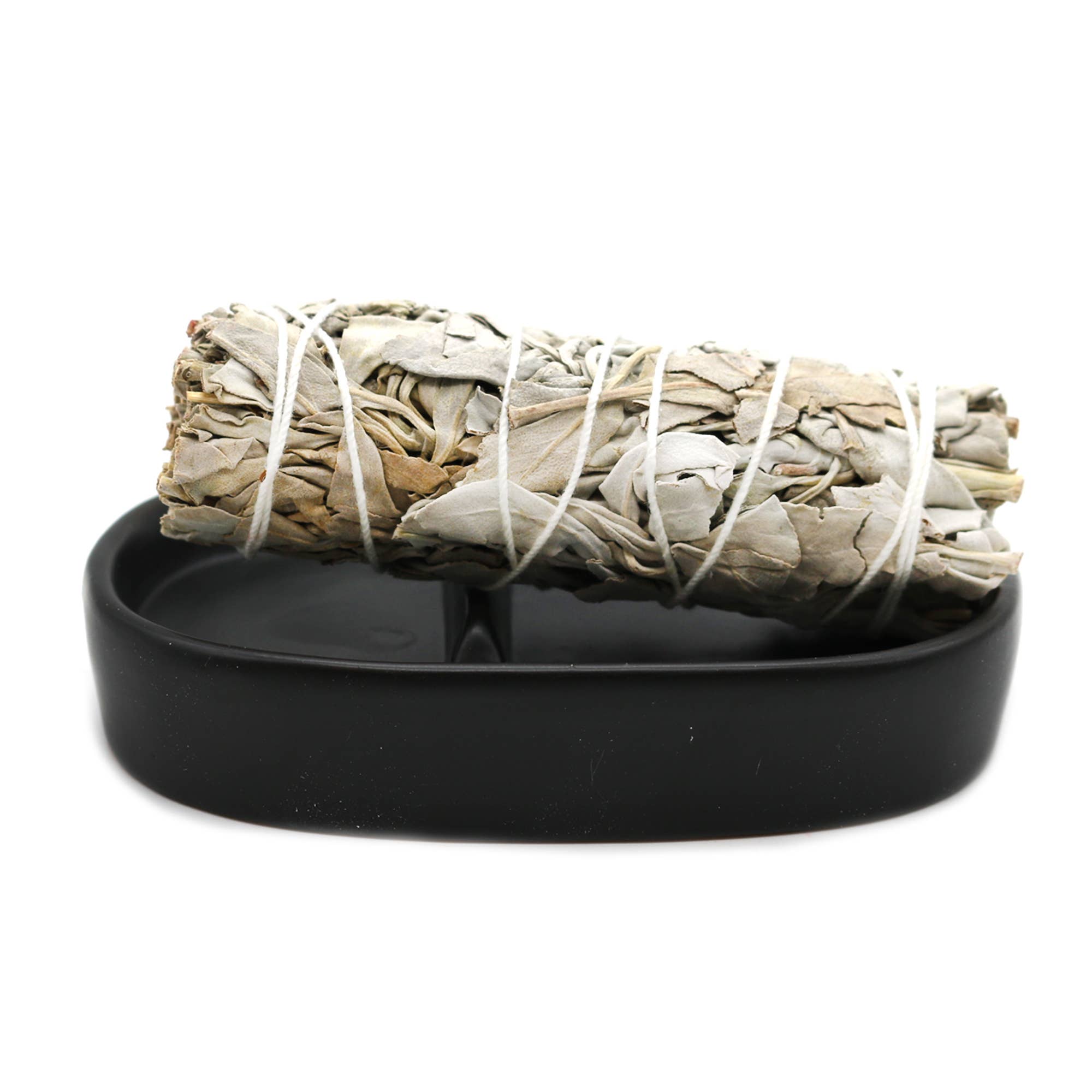Ceramic Smudge Stick Holder (5 in.) - Black