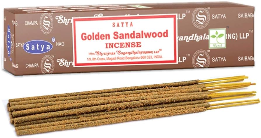 Satya Golden Sandalwood Satya Incense Sticks 15g