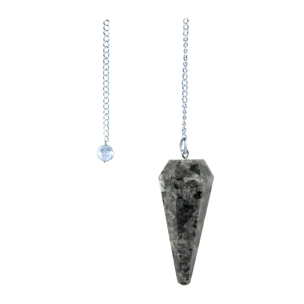 6 sided Pendulum - Indigo Gabbro (Mystic Merlinite)