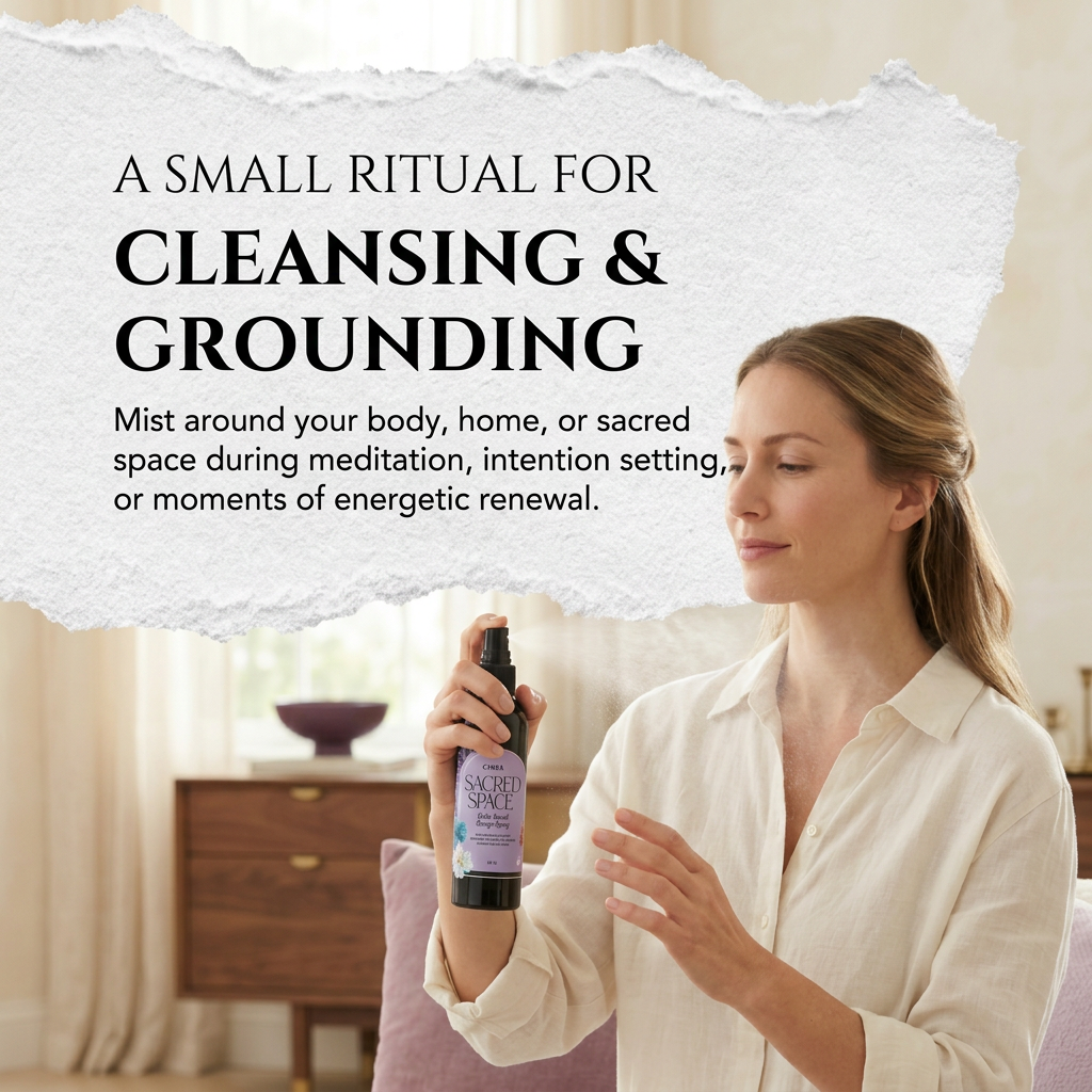 Sacred Space Smudge Spray – 4 oz Cleansing & Purifying Mist