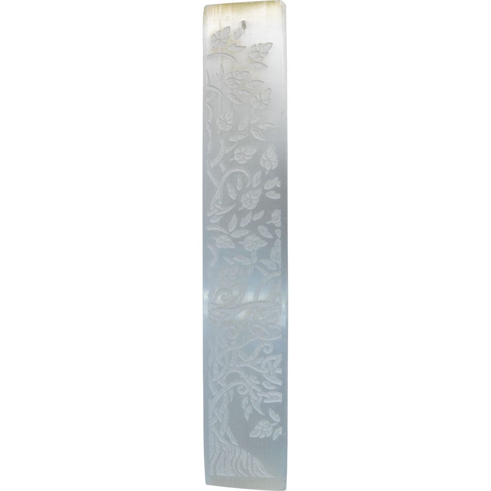 Selenite Incense Holder w/ Tree of Life