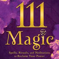 Book cover of '111 Magic' with purple and gold design
