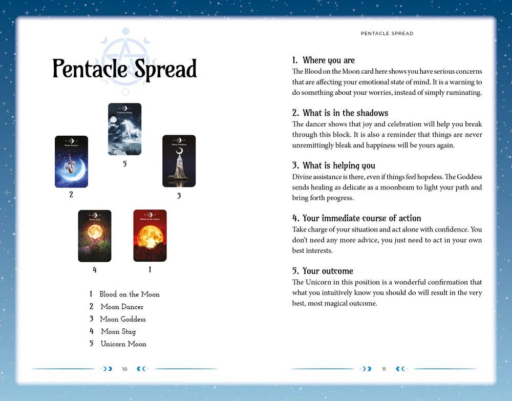 Moon Magic Book & Card Deck (Arcturus Oracle Kits)