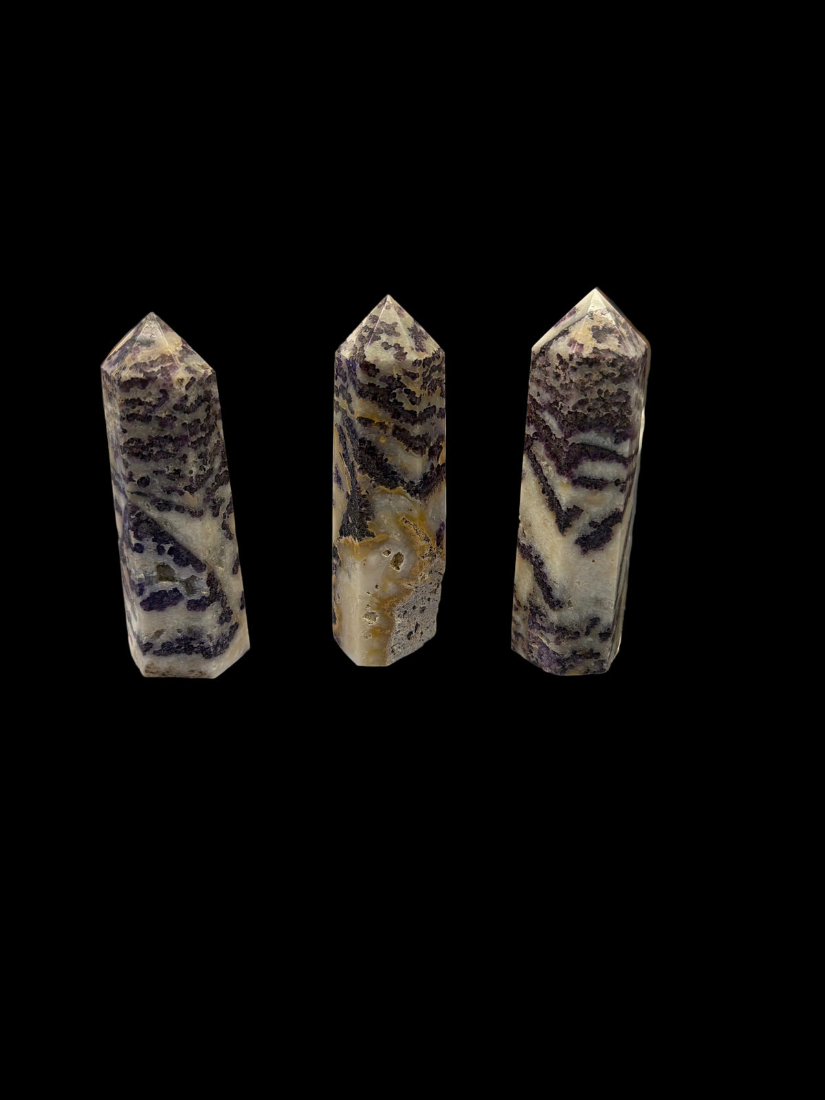 Amethyst and Sphalerite Tower 4" H