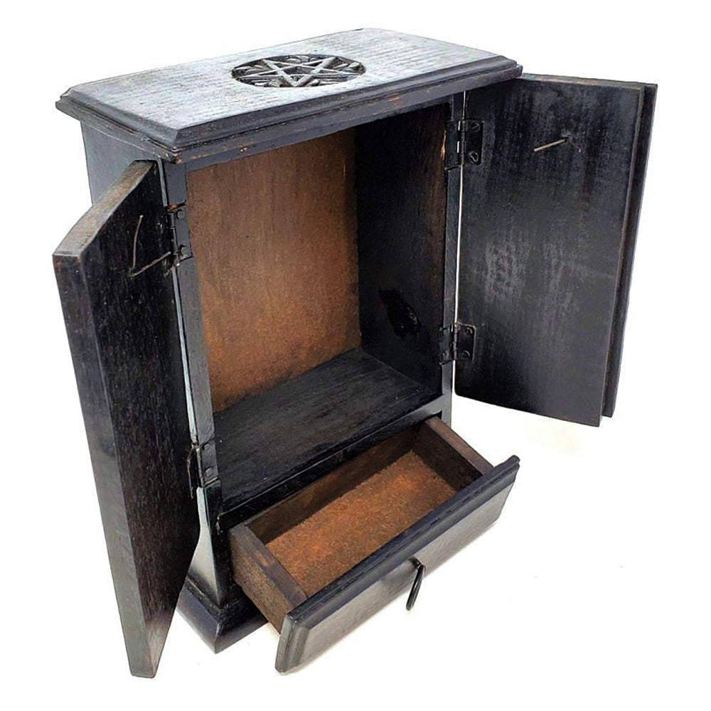 Pentagram Wooden Cupboard Chest