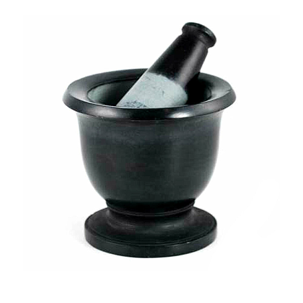 Black Soapstone Mortar & Pestle