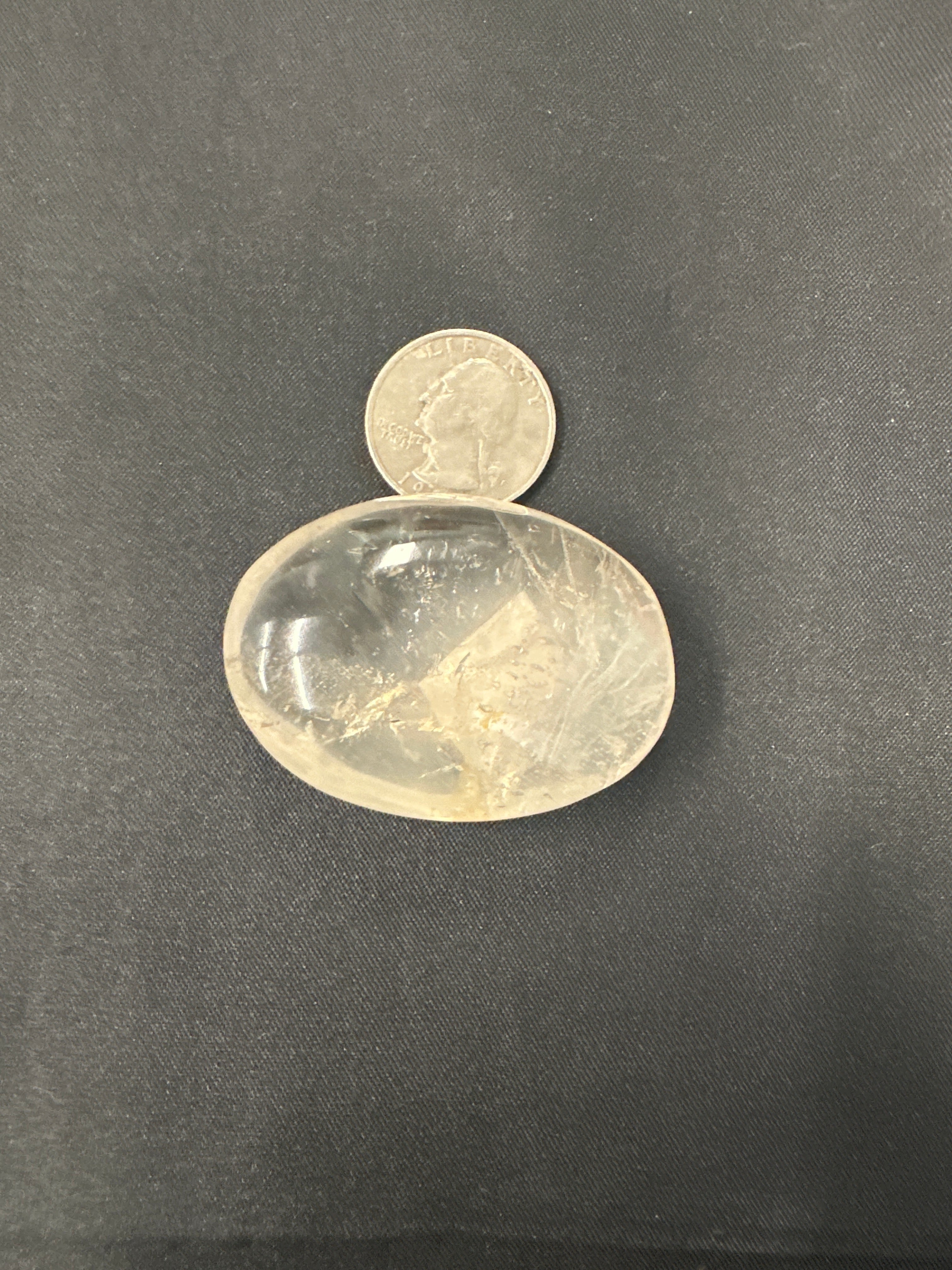 Smokey Quartz palm stone