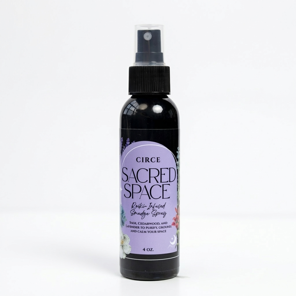 Sacred Space Smudge Spray – 4 oz Cleansing & Purifying Mist