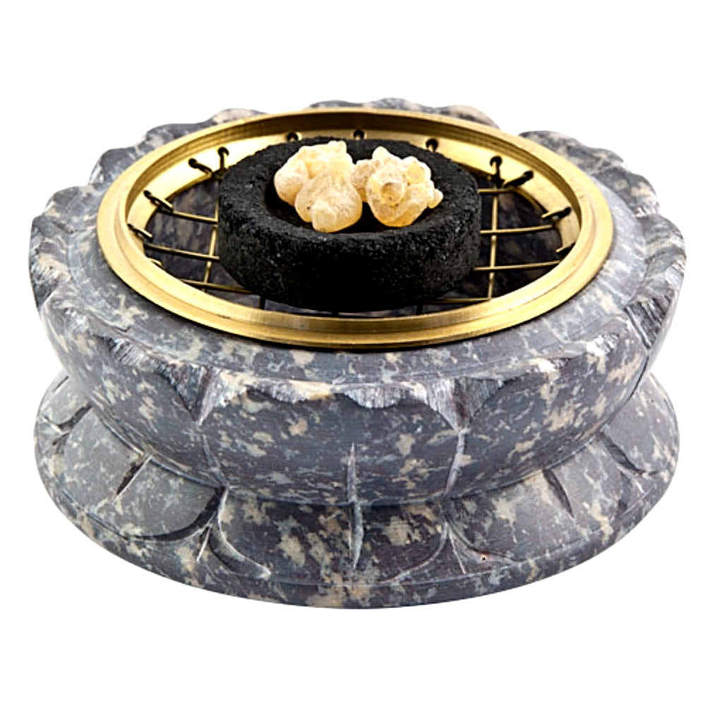 Lotus Carved Charcoal Screen Burner