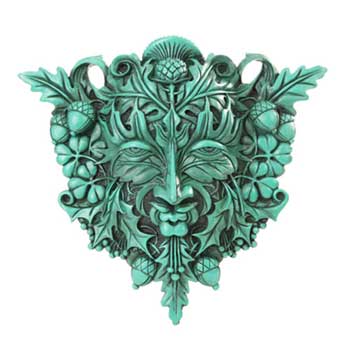 Green Man Wall Plaque