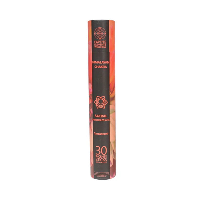 Himalayan Chakra Incense Sticks with Holder- SACRAL – Sandalwood