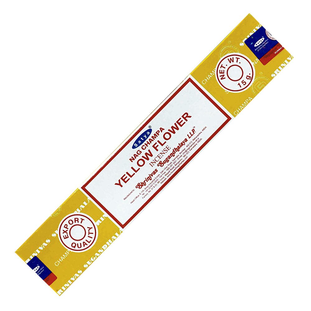 Satya Yellow Flower Incense Sticks 15 gm
