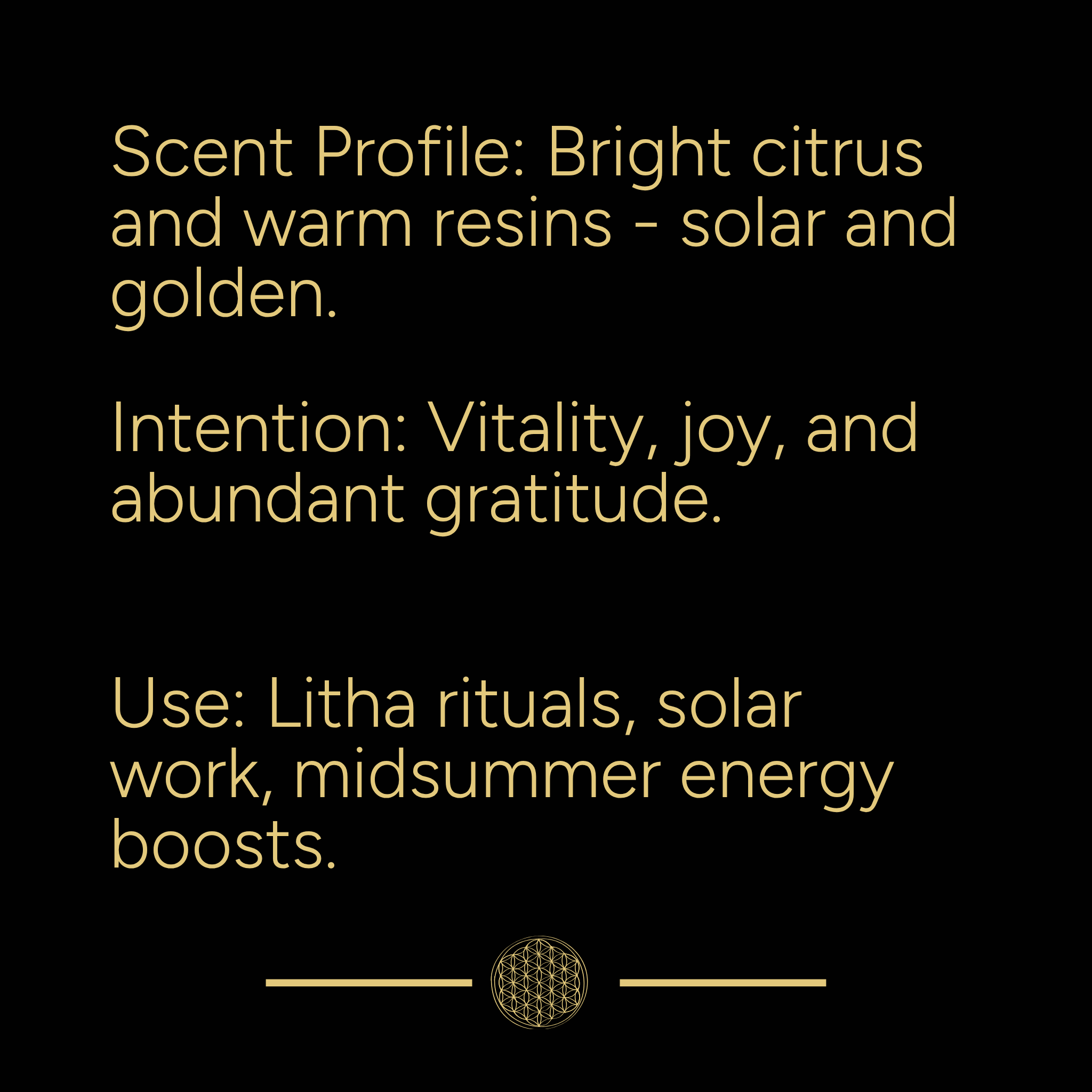 Solar Blessing Ritual Mist | Litha | 4oz