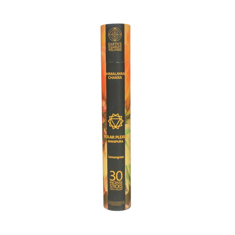 Himalayan Chakra Incense Sticks with Holder- SOLAR PLEXUS - Lemongrass