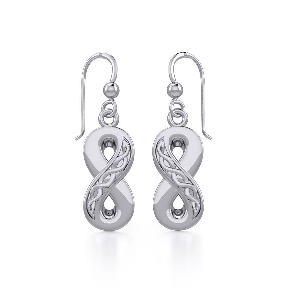 Celtic Infinity Sterling Silver Earrings TER1108