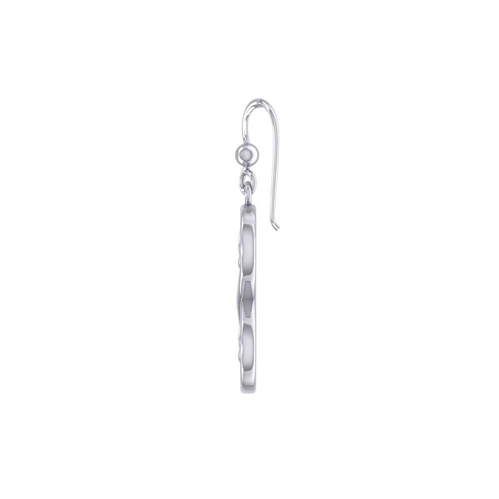 Infinity with Trinity Knot Sterling Silver Earrings TER1736