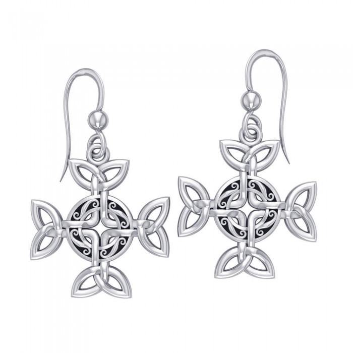 Celtic Trinity Knot Sterling Silver Earrings TER710