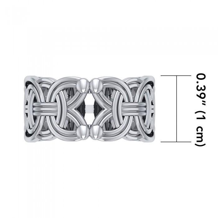 Viking Borre Celtic Sterling Silver Ring by Courtney Davis TRI573