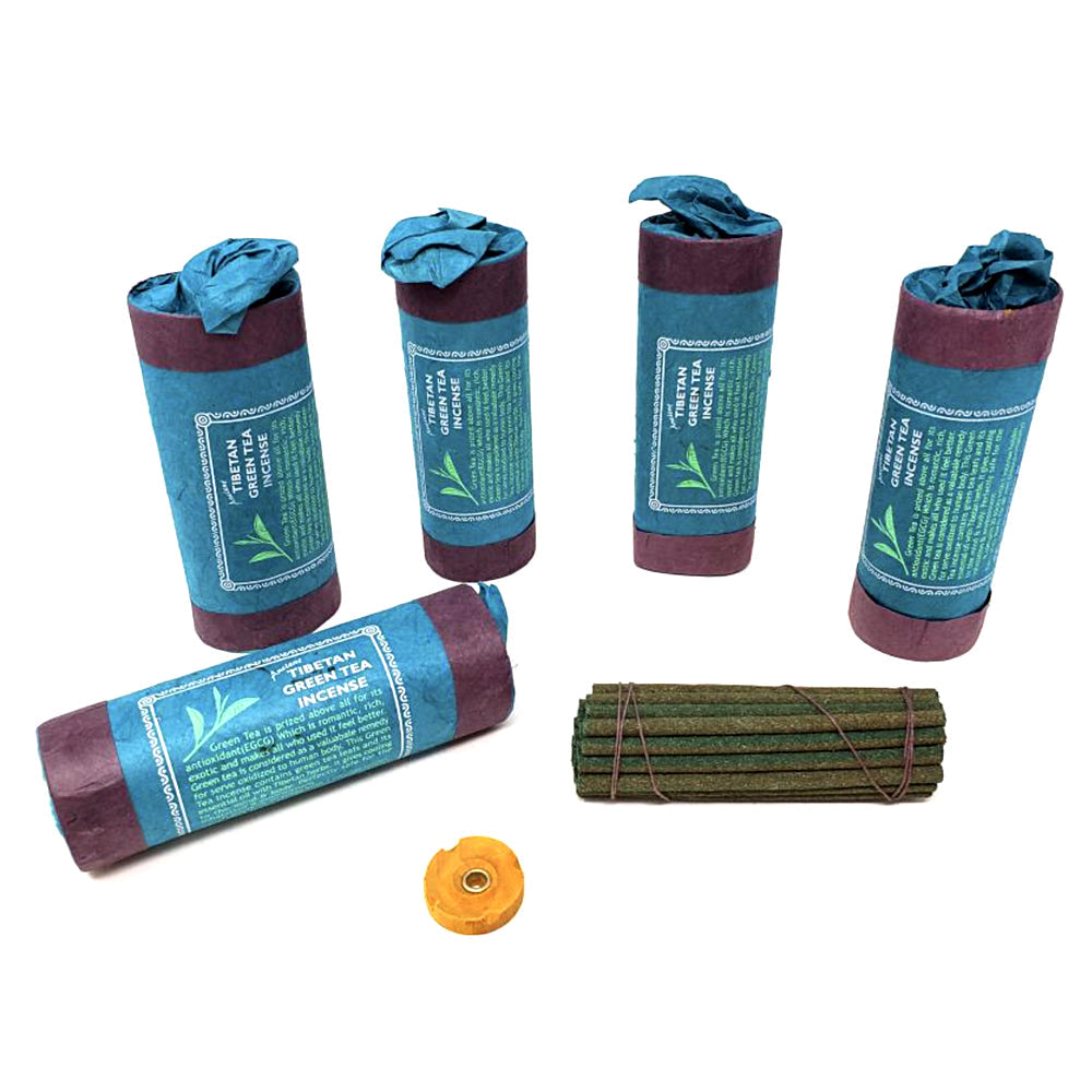 Ancient Tibetan Green Tea Incense (30 stick) 4.5"