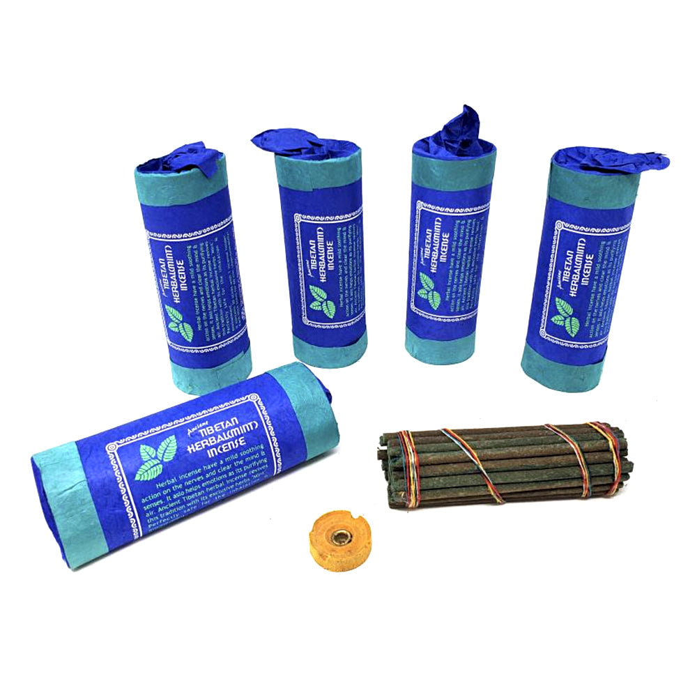 Ancient Tibetan Herbal-Mint Incense (30 stick) 4.5"