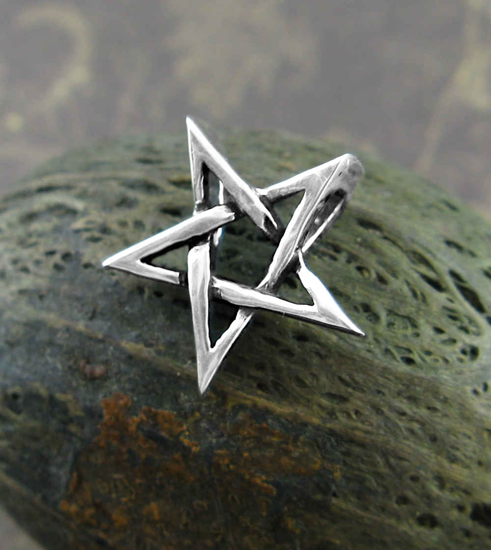 2nd Degree Wicca Pendant, Handmade - 925 Sterling Silver
