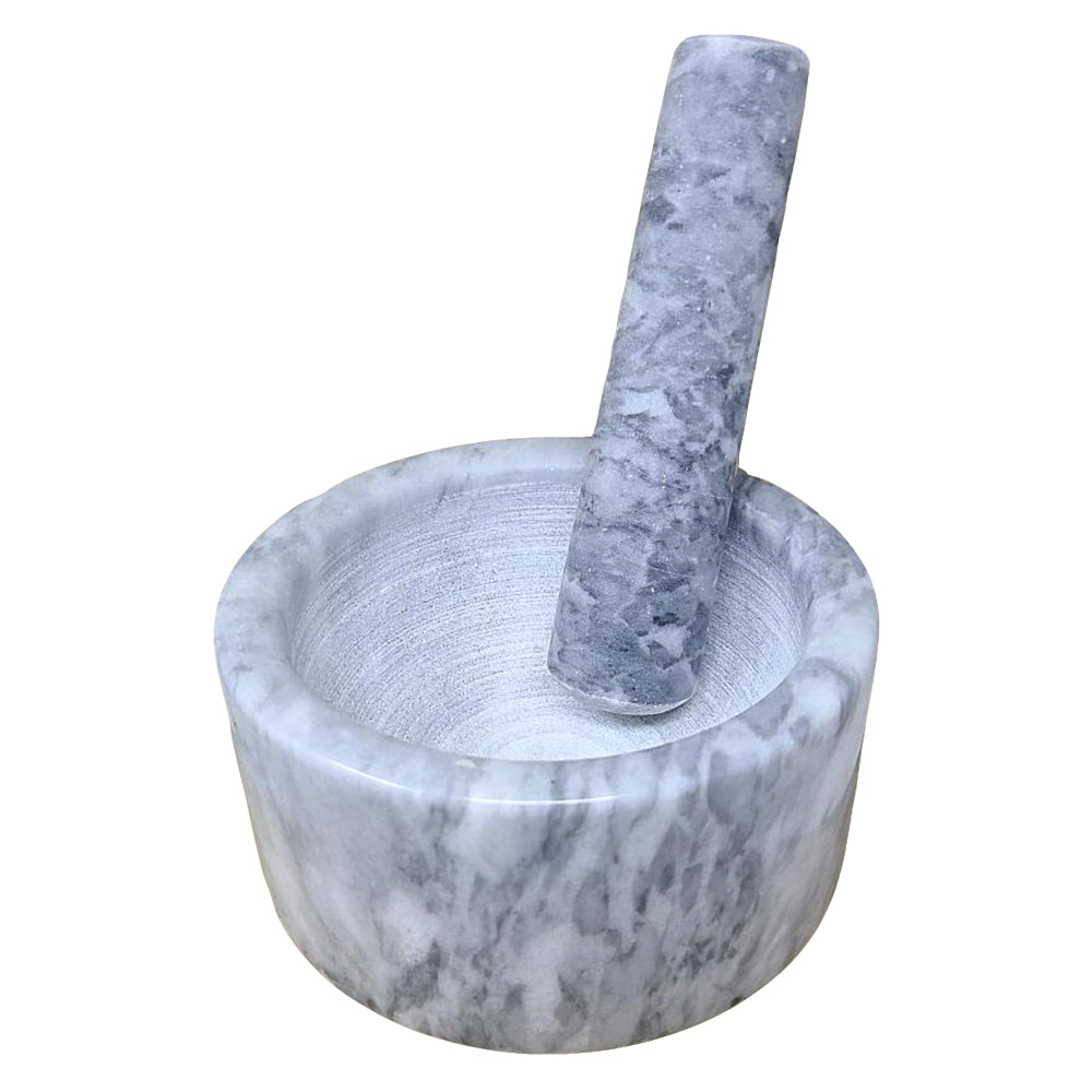 White Marble Mortar & Pestle 2.5"H x 4.5"W