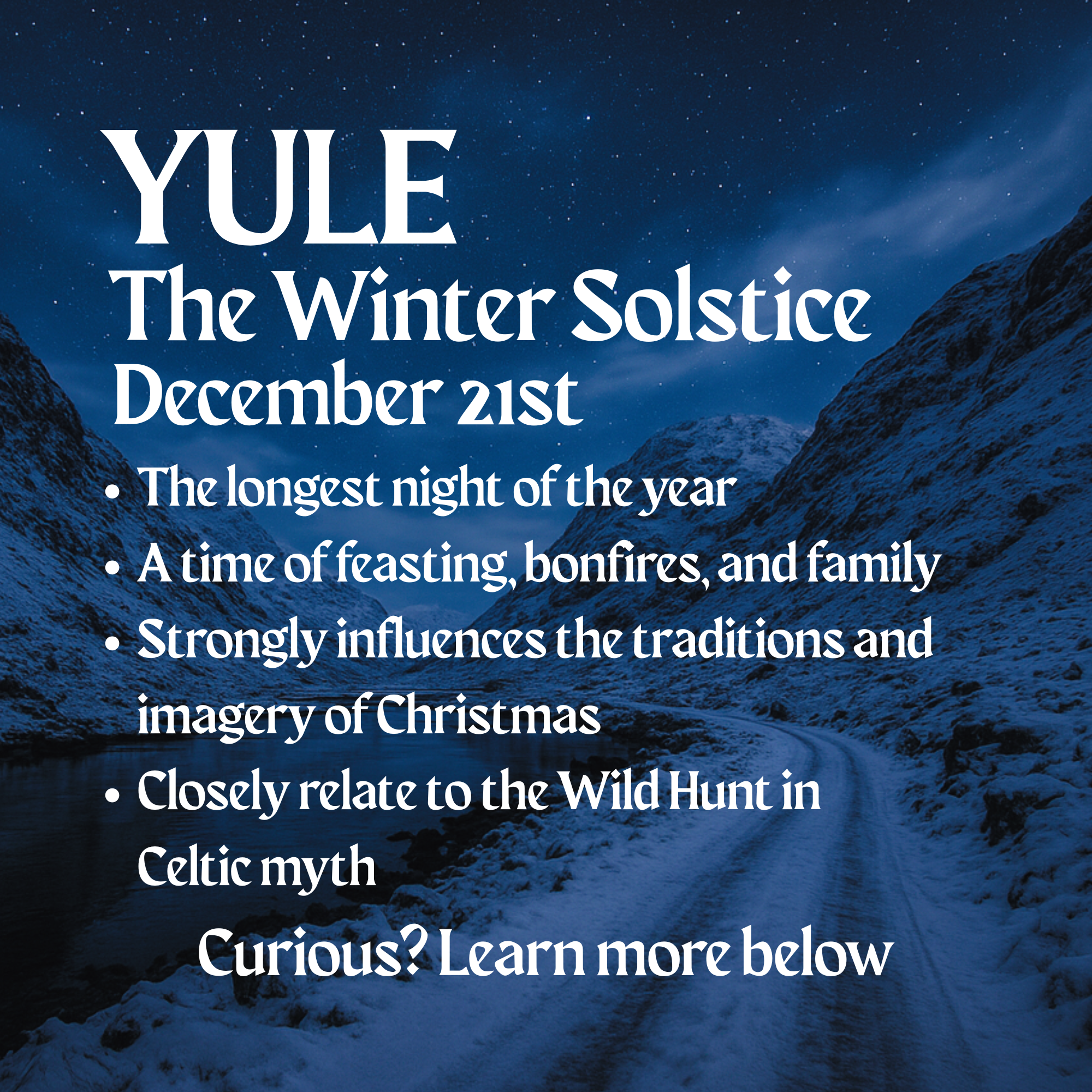 Yuletide Scented Soy Wax Candle - Juniper, Christmas Wreaths, Pine Trees, and Bonfire Smoke