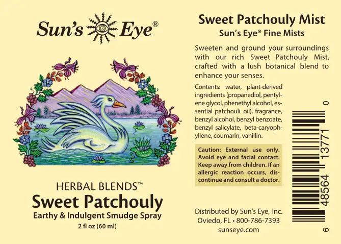Sweet Patchouly Mist: 2 fl oz