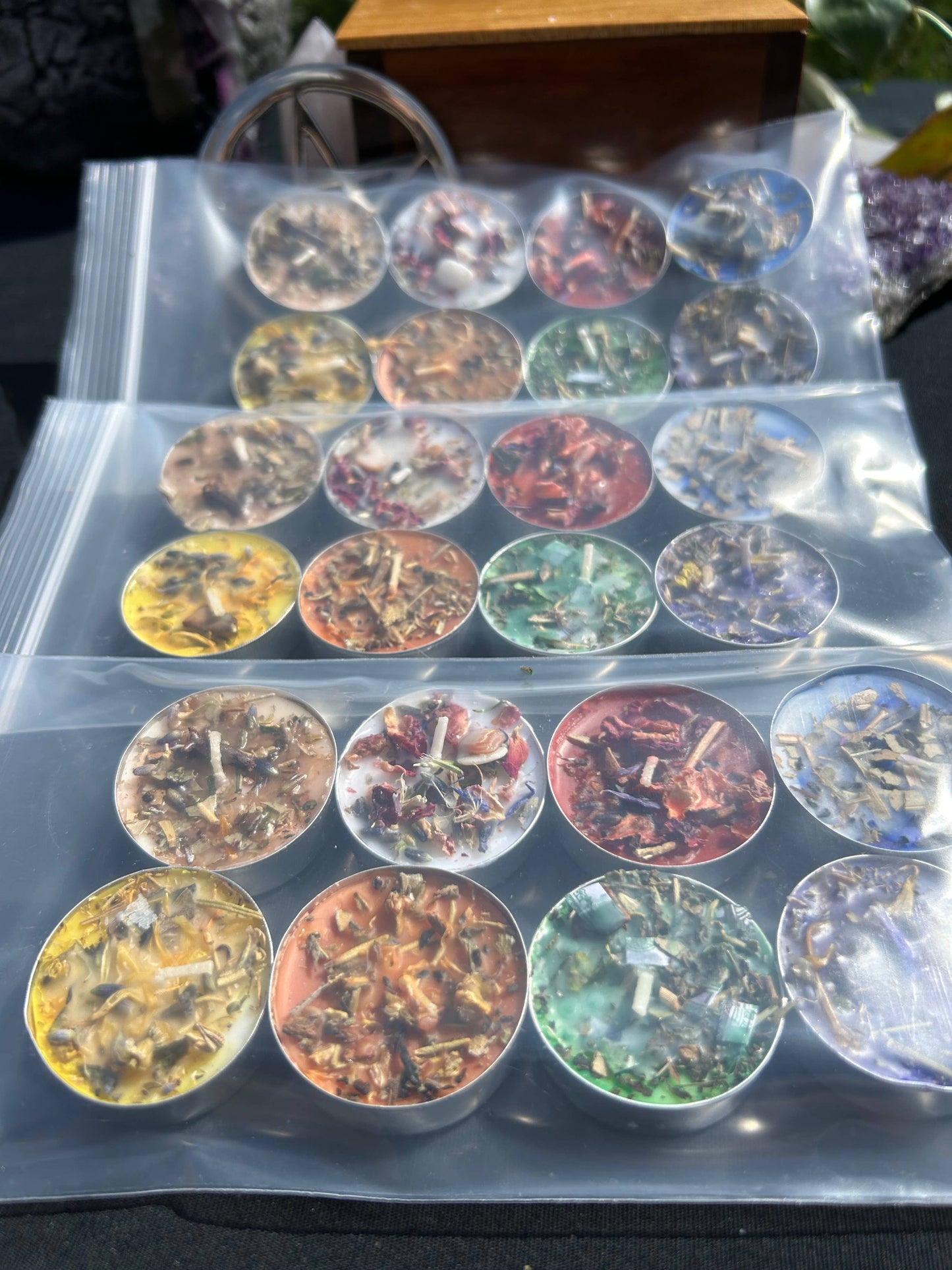 Tealight Spell Candle Collection 3 Each- 24 Total Listing