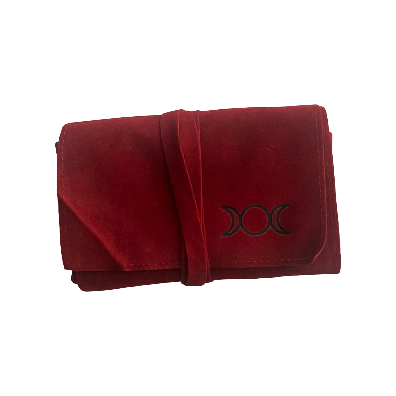 Triple Moon Velvet Tarot Bags: Cerise