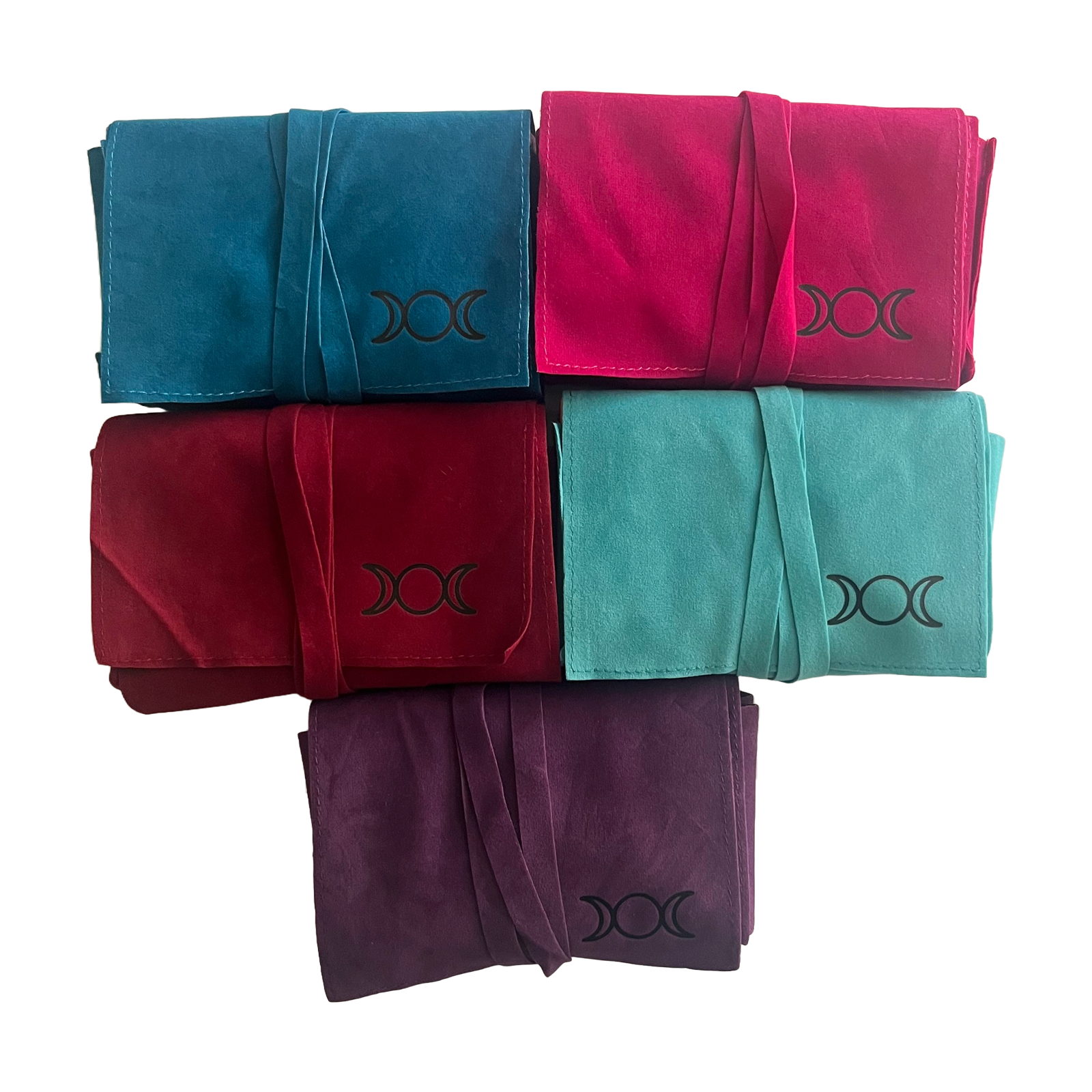 Triple Moon Velvet Tarot Bags: Plum