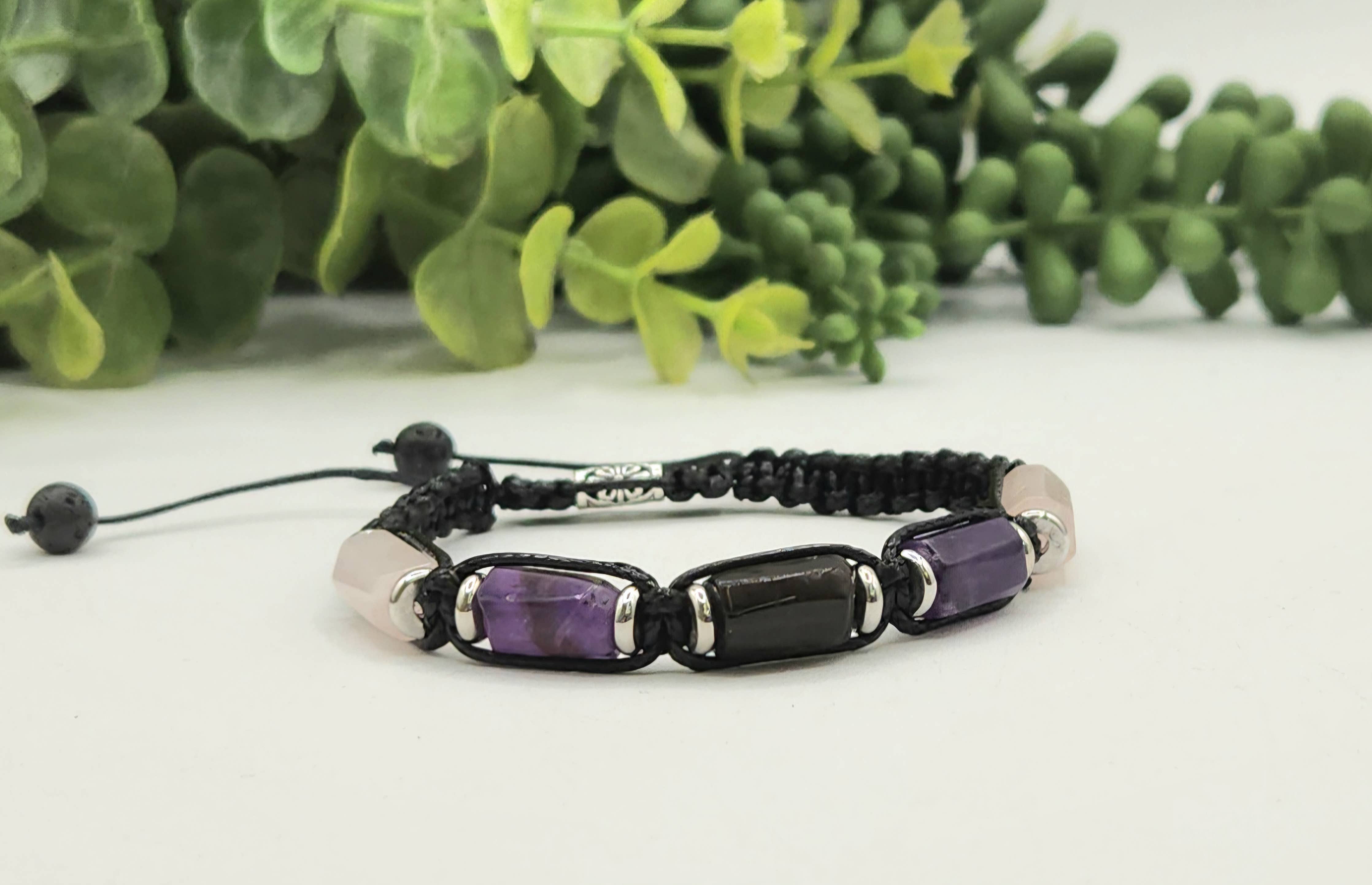 ANXIETY SUPPORT-Unisex/Men's Adjustable Bracelet 8"-9.5"L