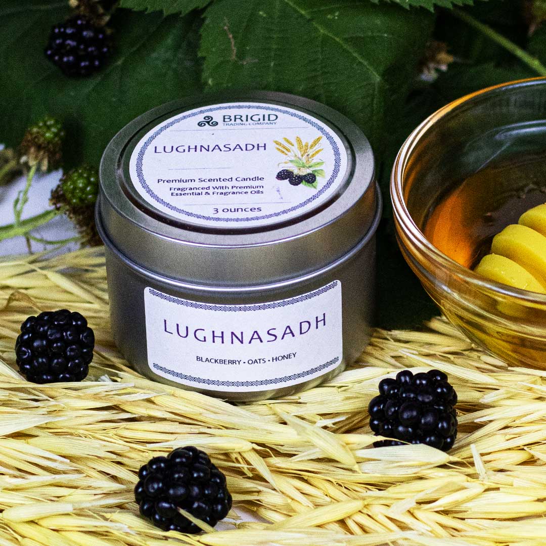 Lughnasadh Soy Wax Candle - Blackberries, Oats, and Honey