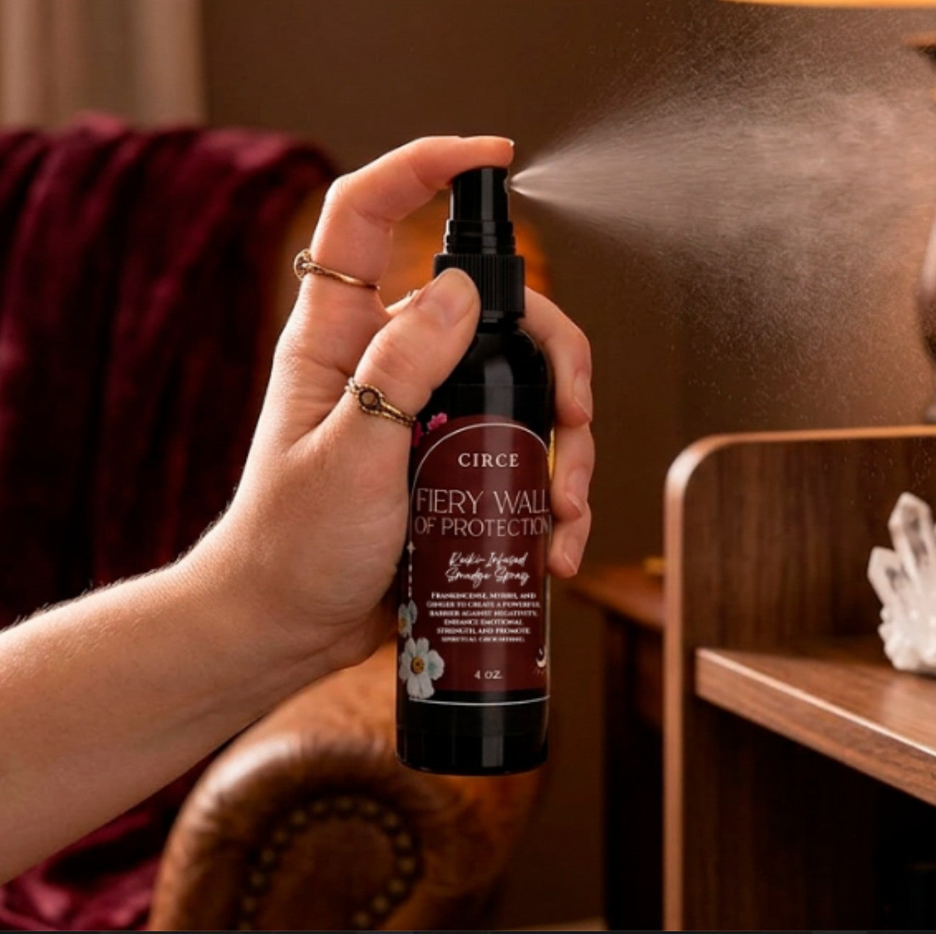 Fiery Wall Of Protection Smudge Spray — Room & Body Mist