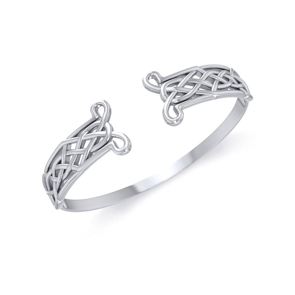 Celtic Knot Sterling Silver Cuff Bracelet TBG343