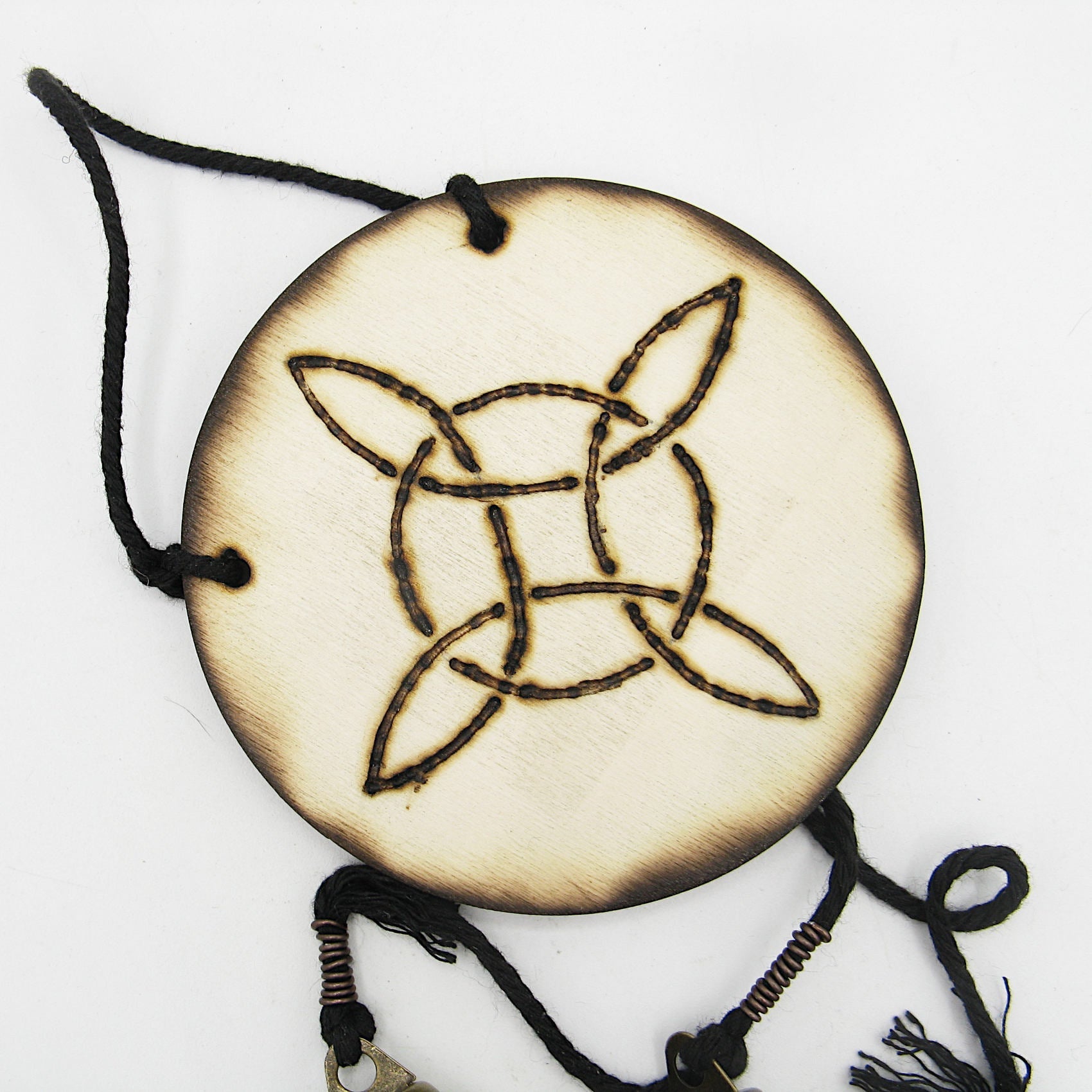 Witch's Bell: Witch's Knot and 3 Bells - Handcrafted