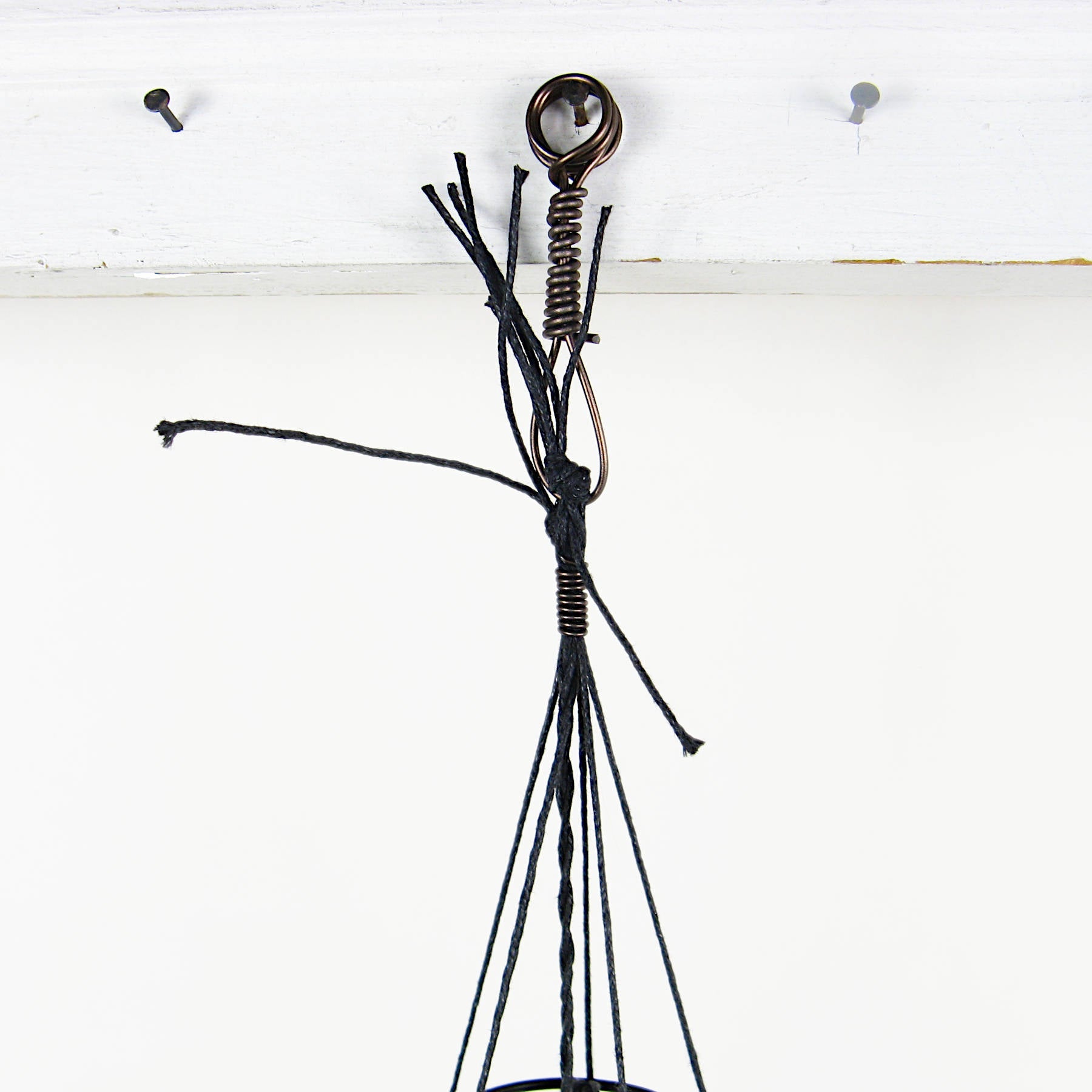 Soft-Sounding Windchime: Twigs, Driftwood, Bark, Evil Eye, Pentacle - Handcrafted