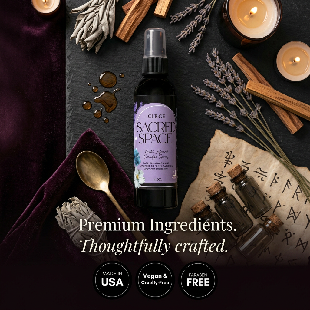 Sacred Space Smudge Spray – 4 oz Cleansing & Purifying Mist
