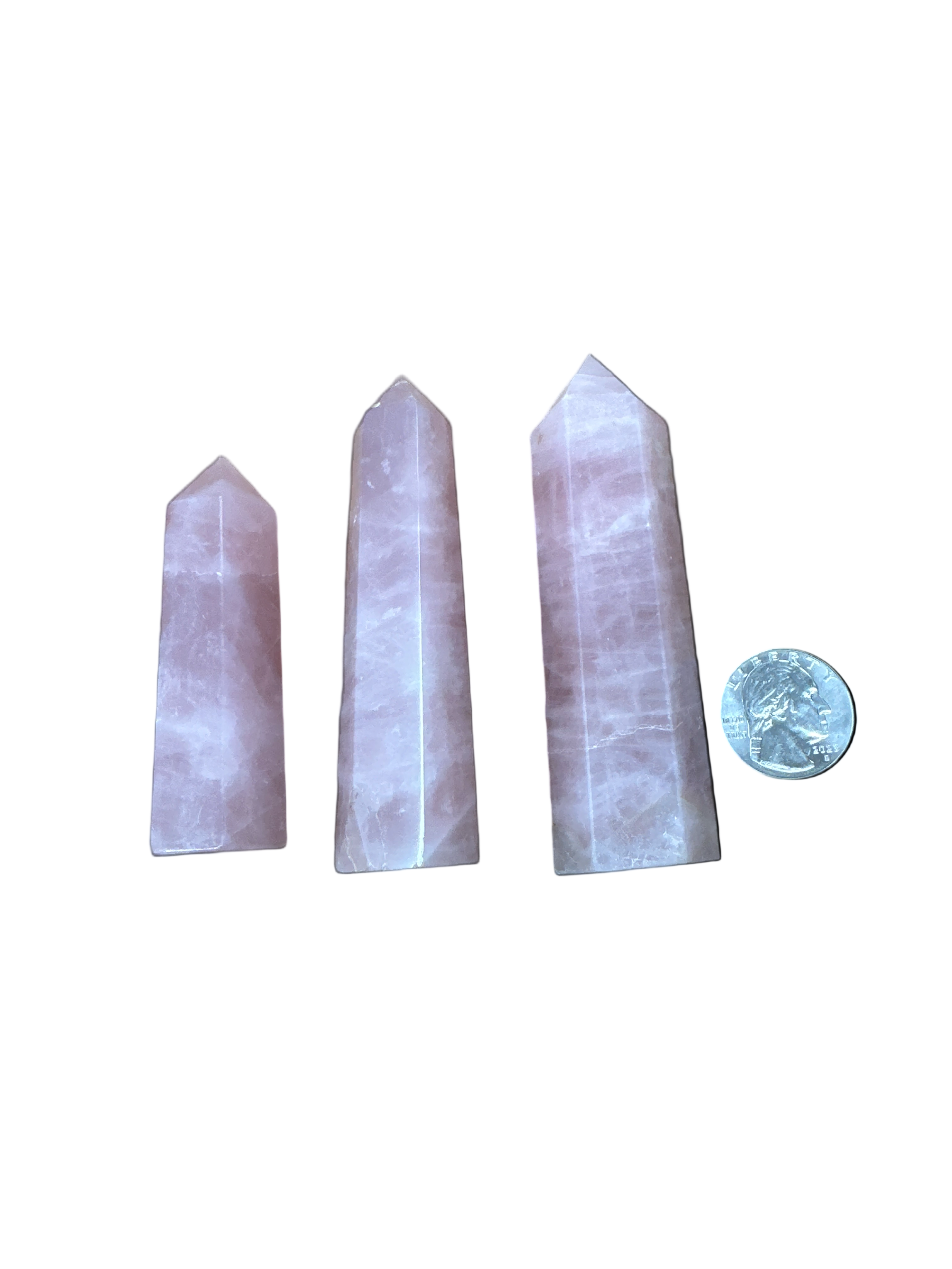 Rose Quartz Tower 4”H