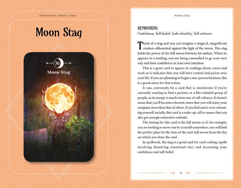 Moon Magic Book & Card Deck (Arcturus Oracle Kits)