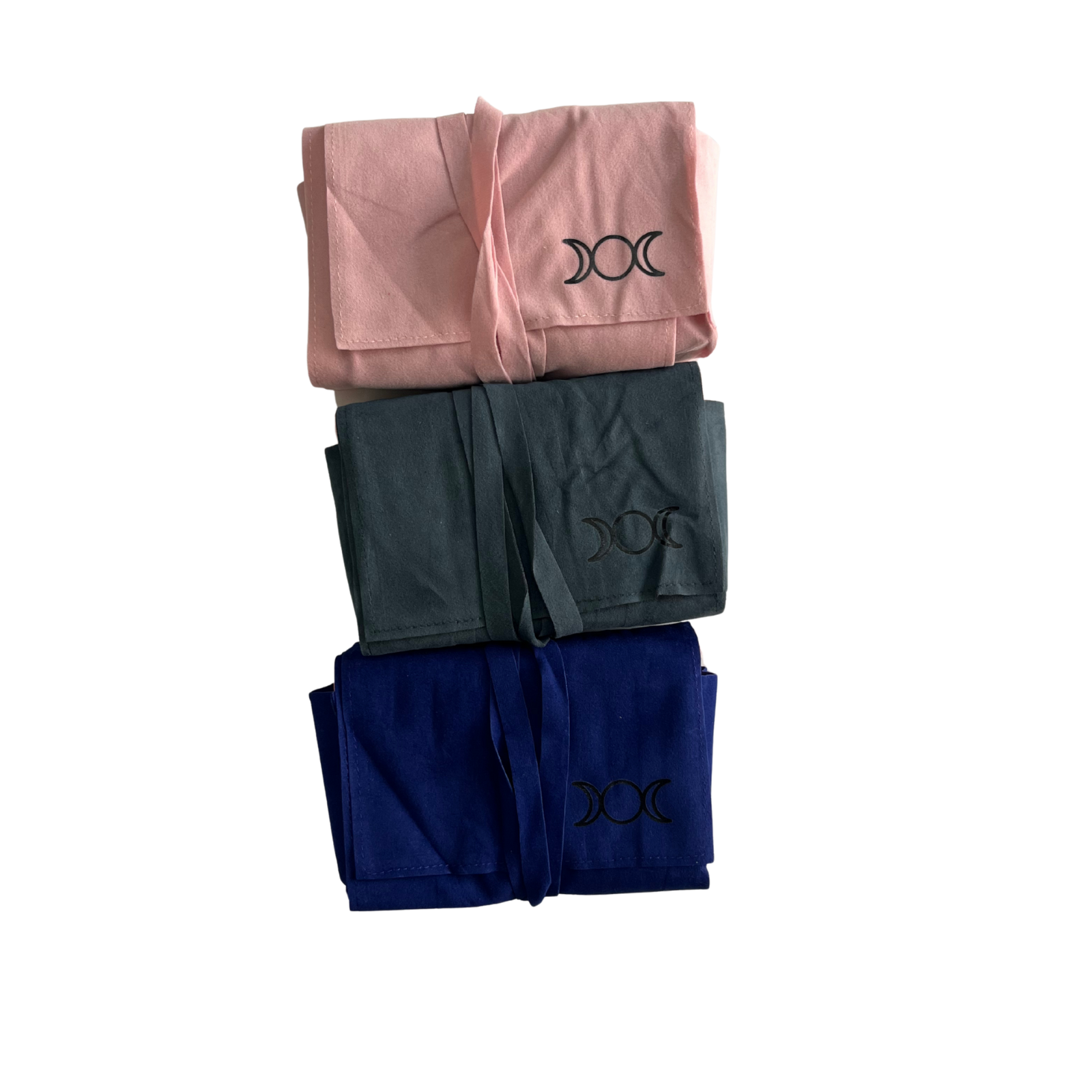 Triple Moon Velvet Tarot Bags : Slate