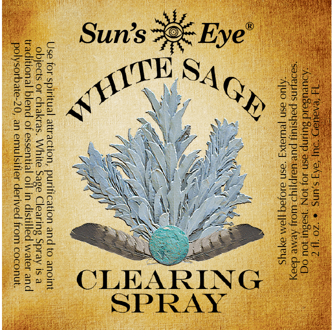 White Sage Clearing Spray: 8 fl oz