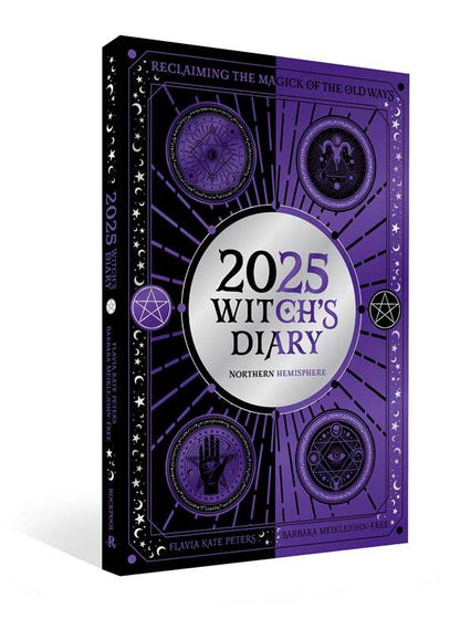 2025 Witch's Diary - Northern Hemisphere by Flavia Kate Peters: Paperback; 160 pages / English