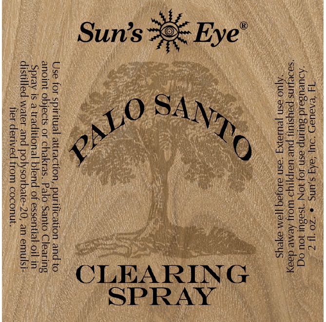 Palo Santo Clearing Spray: 2 fl oz