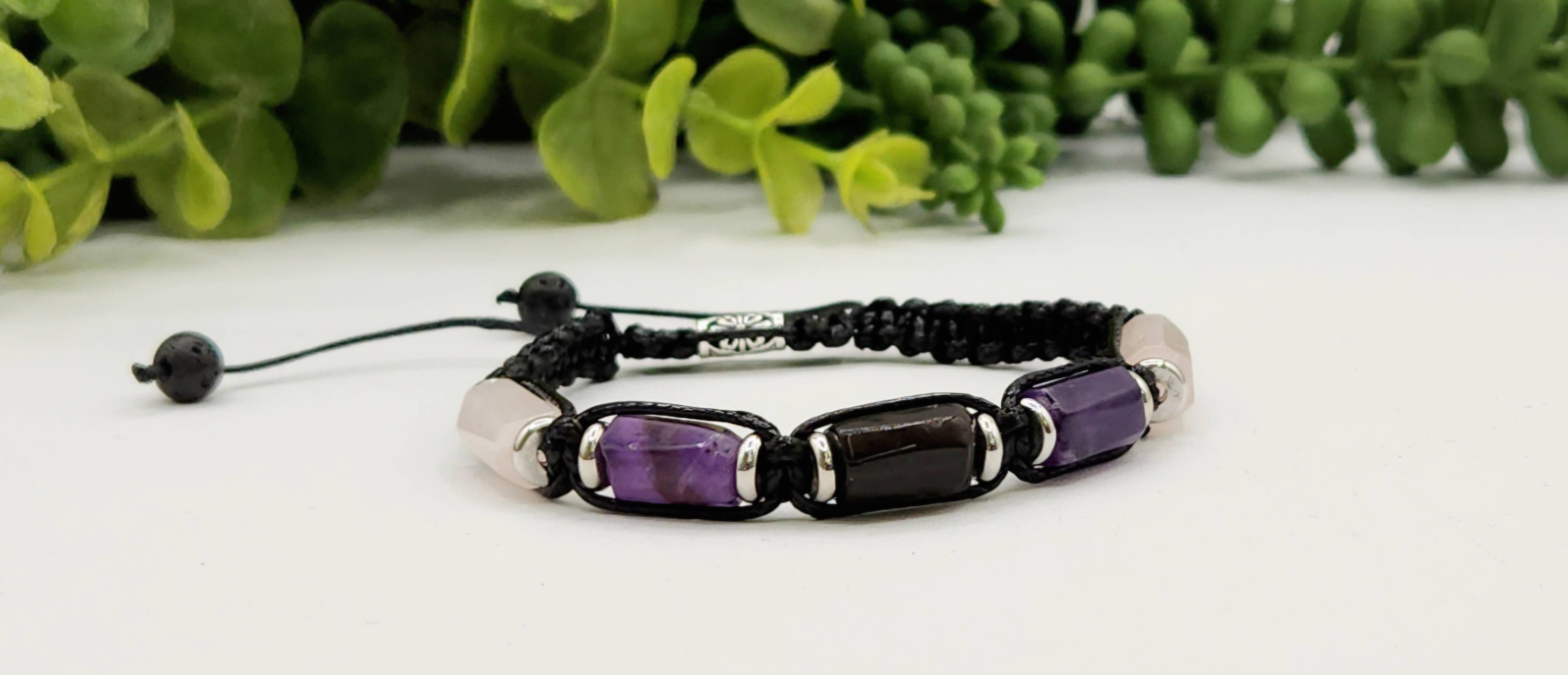 ANXIETY SUPPORT-Unisex/Men's Adjustable Bracelet 8"-9.5"L