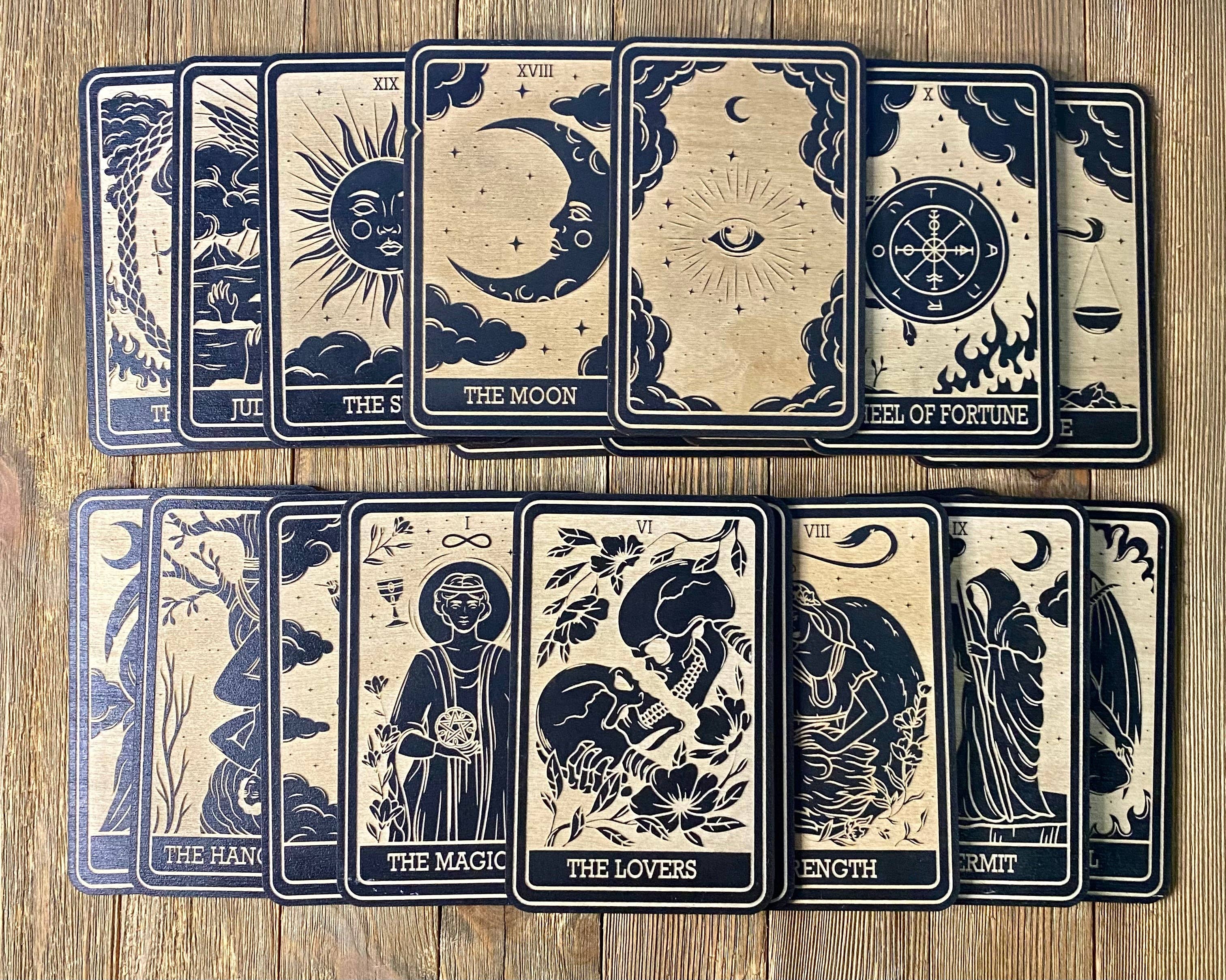 19 | The Sun Wooden Tarot Card | Major Arcana